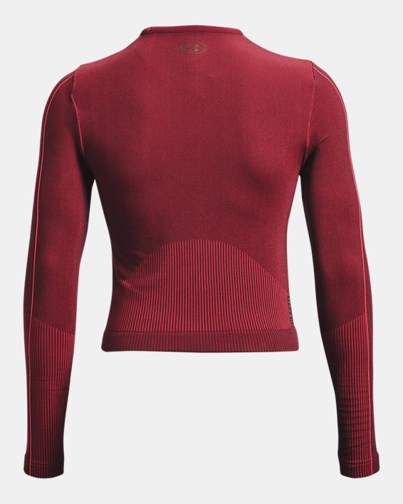 Women's UA RUSH™ Seamless Long Sleeve, Red, pdpMainDesktop image number 5